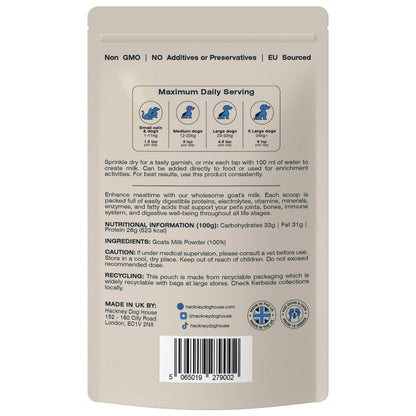 Hackney Dog House Goats Milk Powder
