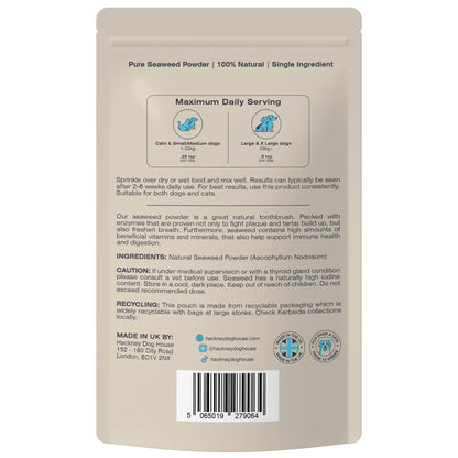 Hackney Dog House - Plaque Seaweed Powder for fresh breath & clean teeth