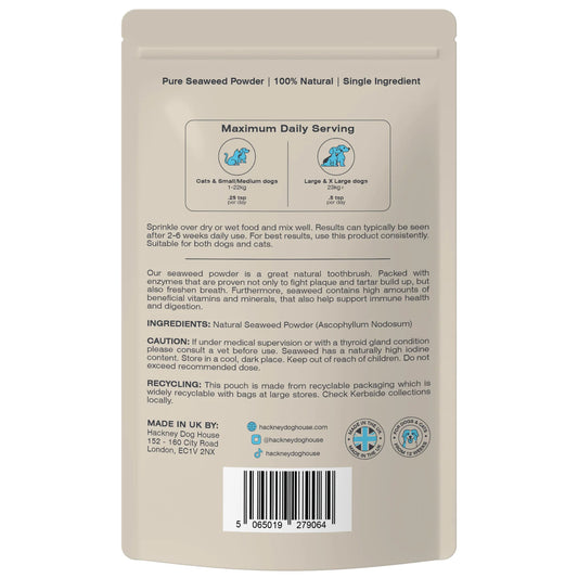 Hackney Dog House - Plaque Seaweed Powder for fresh breath & clean teeth