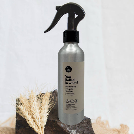 ‘You Rolled in What?’ Deodorising fur-spritz