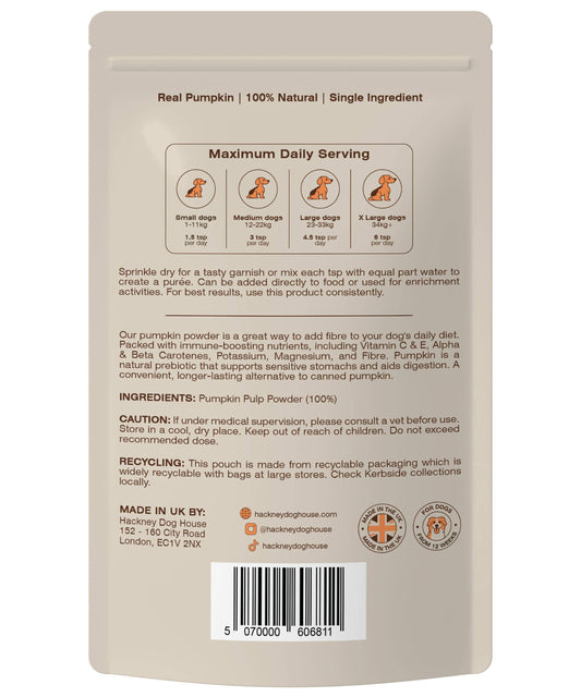 Hackney Dog House Pumpkin Powder